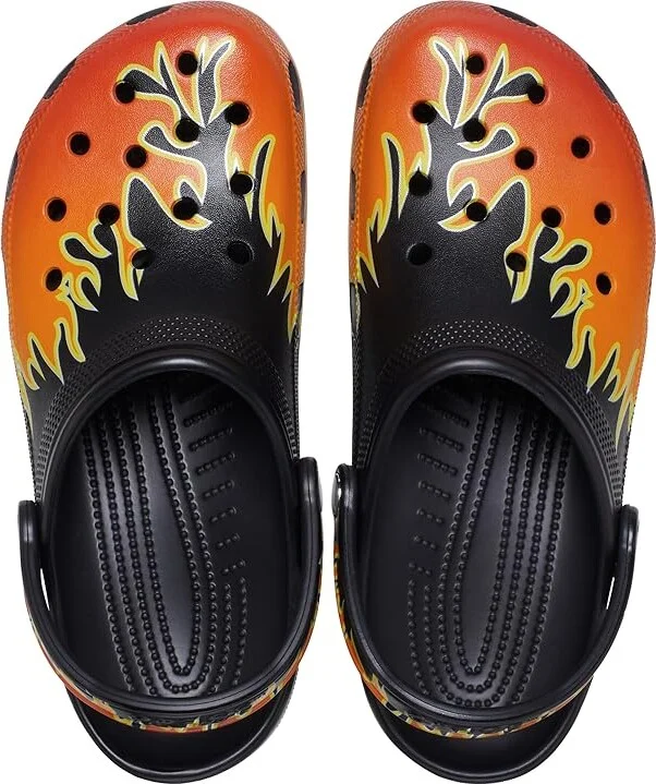 Crocs Classic Clog - Seasonal Graphic Clog Shoes Black/Multi : Men's 3 - Women's 5 Medium, EVA - Image 2