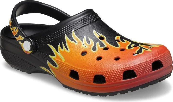Crocs Classic Clog - Seasonal Graphic Clog Shoes Black/Multi : Men's 3 - Women's 5 Medium, EVA - Image 5