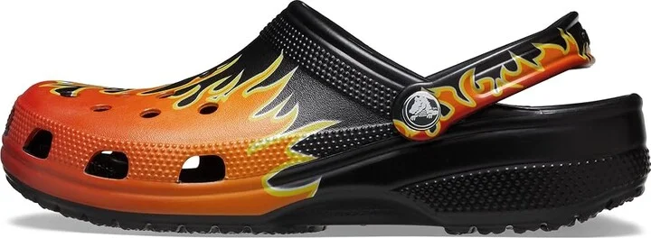 Crocs Classic Clog - Seasonal Graphic Clog Shoes Black/Multi : Men's 3 - Women's 5 Medium, EVA - Image 6