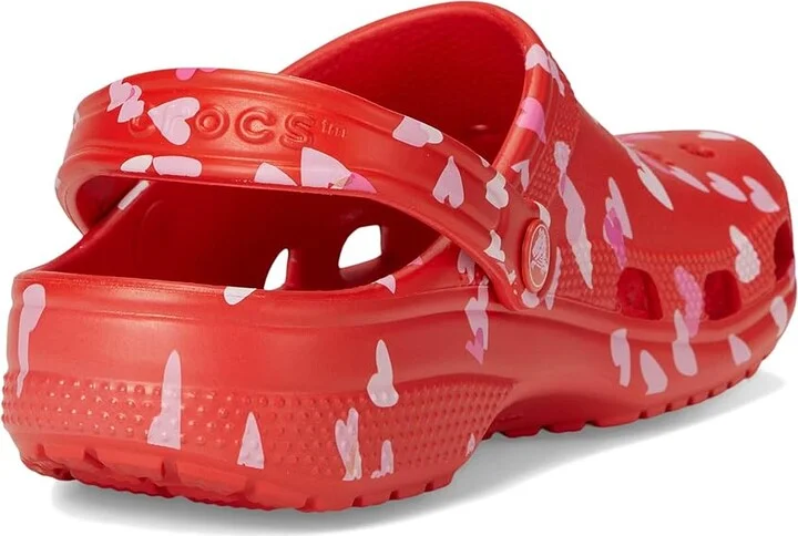 Crocs Classic Clog - Seasonal Graphic Clog Shoes Cherry Red/Hearts & Butterflies : Men's 4 - Women's 6 Medium - Image 4