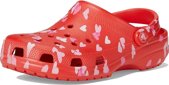 Crocs Classic Clog - Seasonal Graphic Clog Shoes Cherry Red/Hearts & Butterflies : Men's 4 - Women's 6 Medium - Image 5