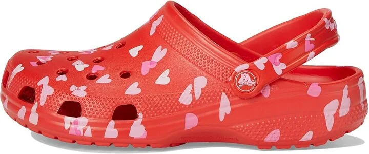 Crocs Classic Clog - Seasonal Graphic Clog Shoes Cherry Red/Hearts & Butterflies : Men's 4 - Women's 6 Medium - Image 6