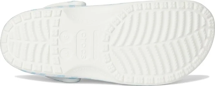 Crocs Classic Clog - Seasonal Graphic Clog Shoes White/Blue 1 : Men's 4 - Women's 6 Medium, EVA - Image 3