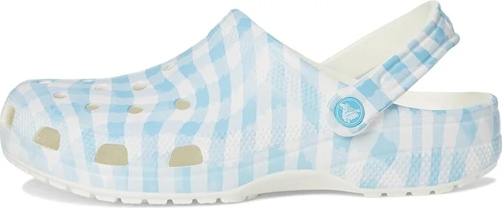 Crocs Classic Clog - Seasonal Graphic Clog Shoes White/Blue 1 : Men's 4 - Women's 6 Medium, EVA - Image 6
