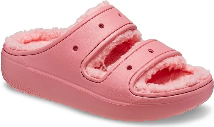 Crocs Classic Cozzzy Sandals Shoes Hot Blush : Men's 4 - Women's 6 Medium, Textile - Image 5