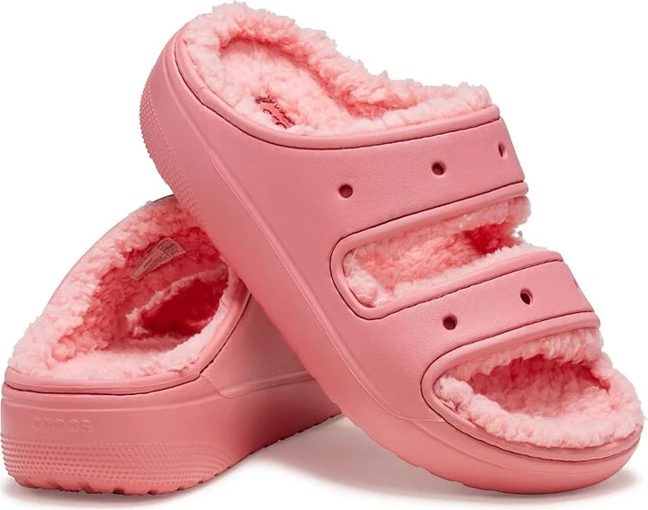 Crocs Classic Cozzzy Sandals Shoes Hot Blush : Men's 4 - Women's 6 Medium, Textile