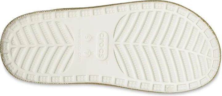 Crocs Classic Cozzzy Sandals Shoes Stucco/Glitter : Men's 3 - Women's 5 Medium, Synthetic - Image 3