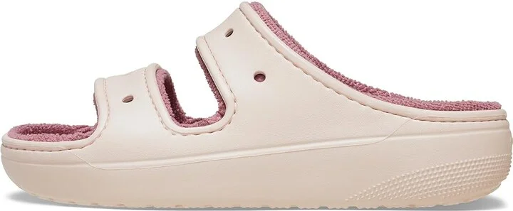 Crocs Classic Cozzzy Towel Sandal Shoes Quartz : Men's 13 - Women's 15 Medium, Synthetic - Image 4