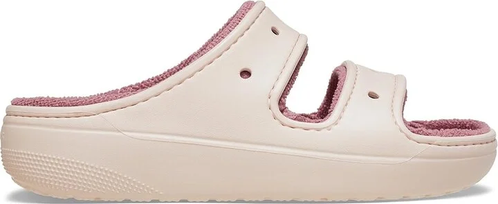 Crocs Classic Cozzzy Towel Sandal Shoes Quartz : Men's 13 - Women's 15 Medium, Synthetic - Image 5