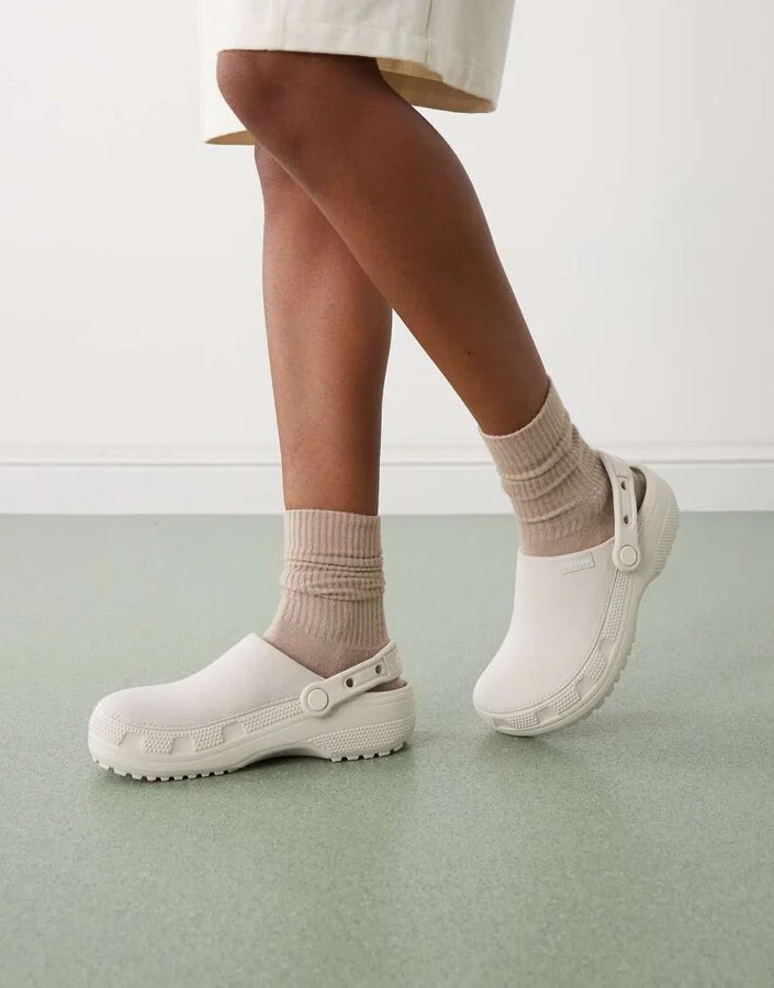 Crocs classic crafted clogs in stucco