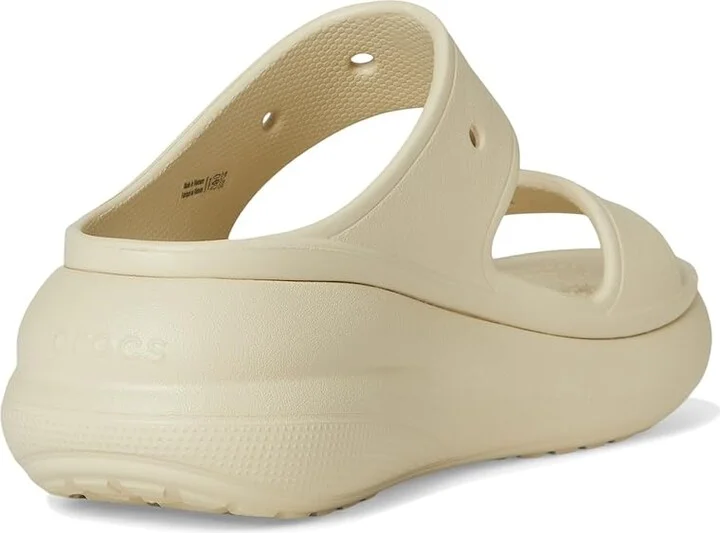 Crocs Classic Crush Sandal Shoes Bone : Men's 10 - Women's 12 Medium, Synthetic - Image 4