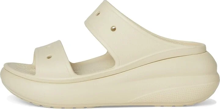 Crocs Classic Crush Sandal Shoes Bone : Men's 10 - Women's 12 Medium, Synthetic - Image 6