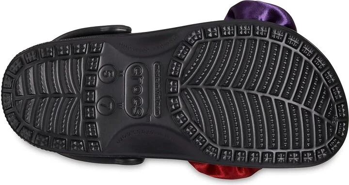 Crocs Classic Embellished Clog Slippers Black Rosette : Men's 3 - Women's 5 Medium, Rubber/Synthetic - Image 3