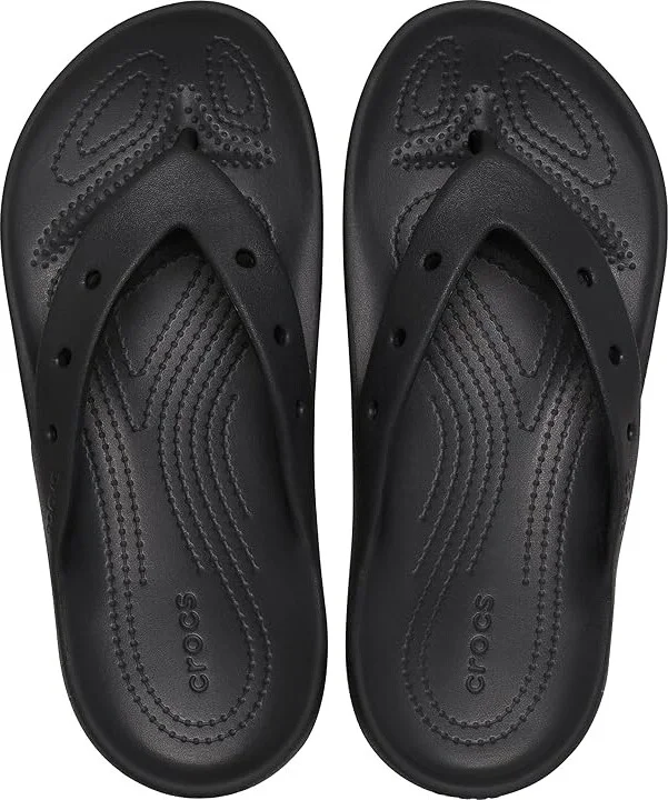 Crocs Classic Flip 2.0 Shoes Black : Men's 10 - Women's 12 Medium - Image 2