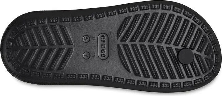 Crocs Classic Flip 2.0 Shoes Black : Men's 10 - Women's 12 Medium - Image 3