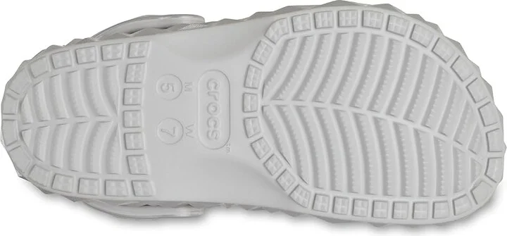 Crocs Classic Geometric Clog Clog Shoes Silver : Men's 5 - Women's 7 Medium, Synthetic - Image 3