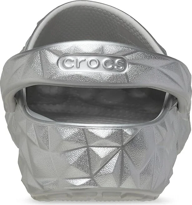 Crocs Classic Geometric Clog Clog Shoes Silver : Men's 5 - Women's 7 Medium, Synthetic - Image 4
