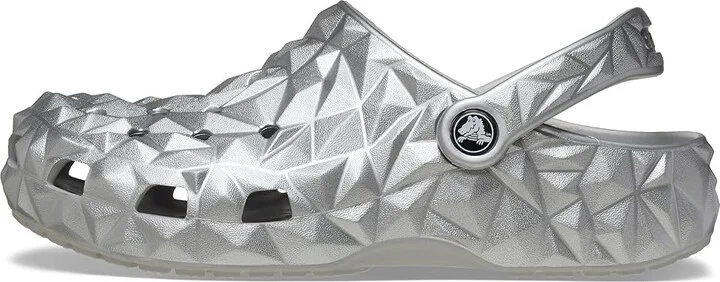 Crocs Classic Geometric Clog Clog Shoes Silver : Men's 5 - Women's 7 Medium, Synthetic - Image 5