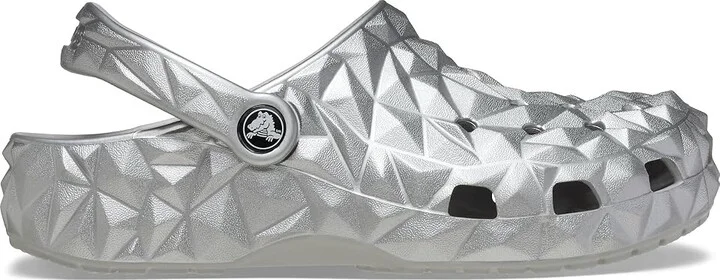 Crocs Classic Geometric Clog Clog Shoes Silver : Men's 5 - Women's 7 Medium, Synthetic - Image 6