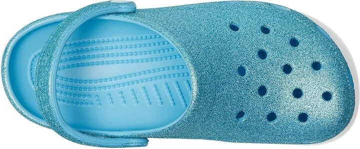 Crocs Classic Glitter Clogs Slippers Tinted Glass : Men's 4 - Women's 6 Medium, Vinyl - Image 2