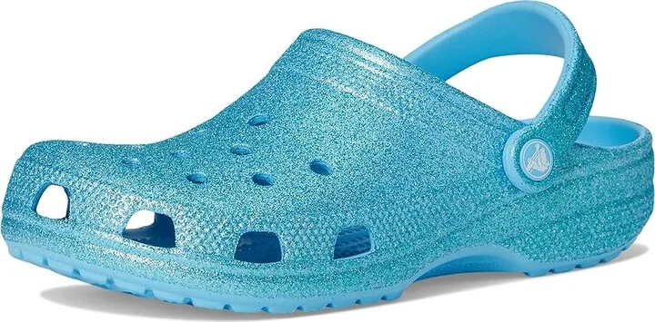 Crocs Classic Glitter Clogs Slippers Tinted Glass : Men's 4 - Women's 6 Medium, Vinyl - Image 5