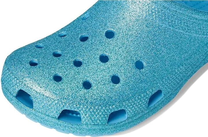 Crocs Classic Glitter Clogs Slippers Tinted Glass : Men's 4 - Women's 6 Medium, Vinyl - Image 7