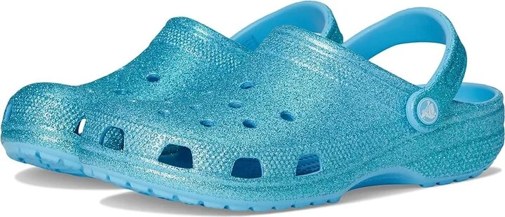 Crocs Classic Glitter Clogs Slippers Tinted Glass : Men's 4 - Women's 6 Medium, Vinyl