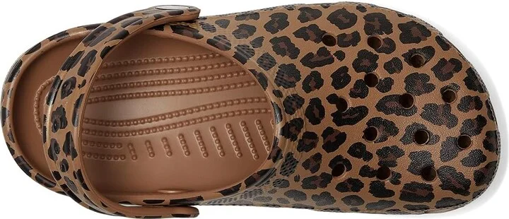 Crocs Classic Graphic Clogs Clog Shoes Sepia/Leopard : Men's 4 - Women's 6 Medium, EVA - Image 2