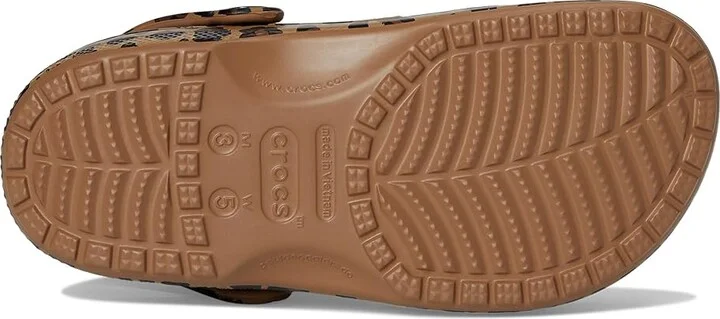 Crocs Classic Graphic Clogs Clog Shoes Sepia/Leopard : Men's 4 - Women's 6 Medium, EVA - Image 3