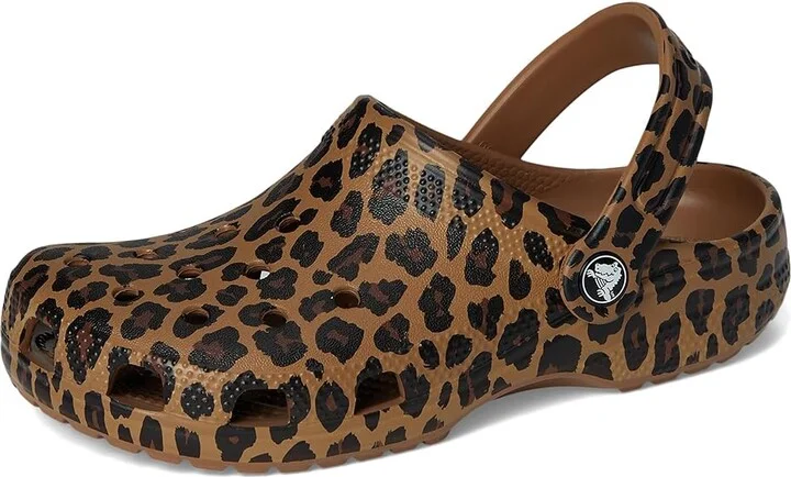 Crocs Classic Graphic Clogs Clog Shoes Sepia/Leopard : Men's 4 - Women's 6 Medium, EVA - Image 5
