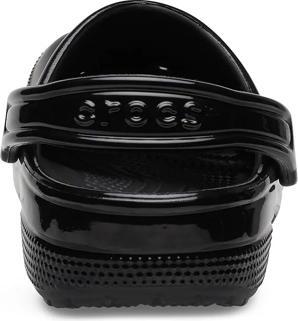 Crocs Classic High Shine Clog Shoes Black High Shine : Men's 2 - Women's 4 Medium, Synthetic - Image 4