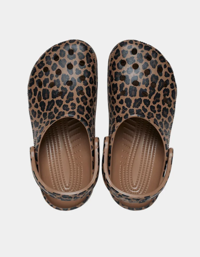 CROCS Classic Leopard Print Clogs - Image 3