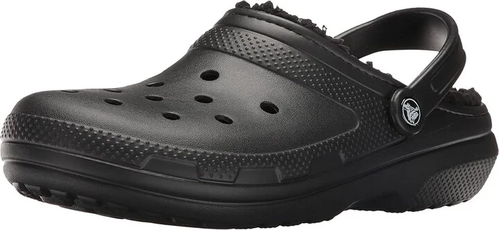 Crocs Classic Lined Clog Clog Shoes Black/Black : Men's 5 - Women's 7 Medium, EVA - Image 2