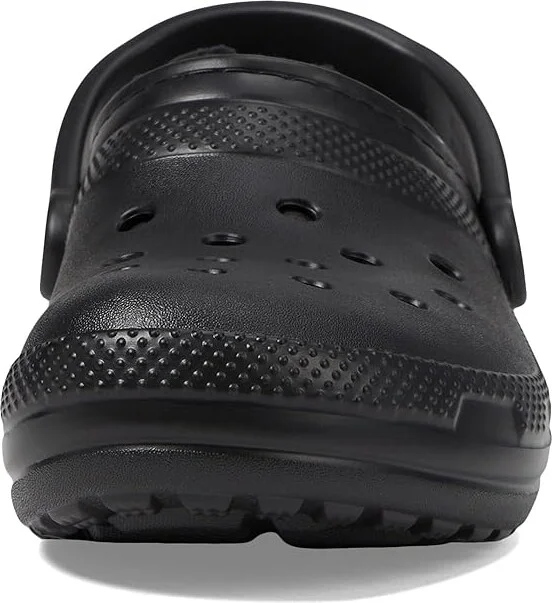 Crocs Classic Lined Clog Clog Shoes Black/Black : Men's 5 - Women's 7 Medium, EVA - Image 3