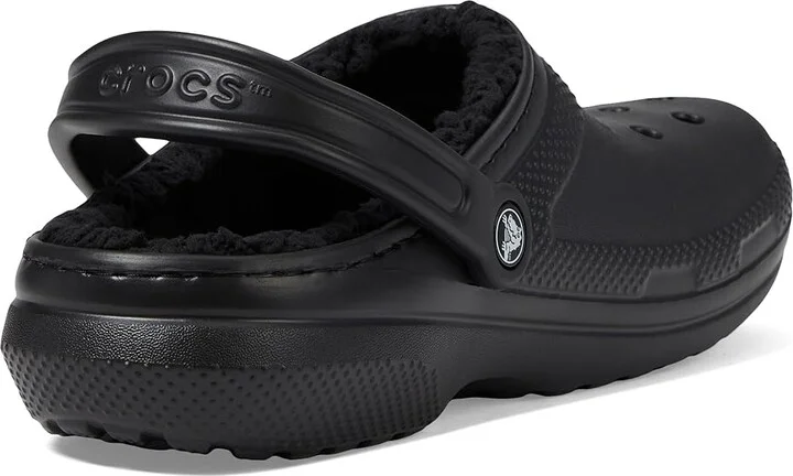 Crocs Classic Lined Clog Clog Shoes Black/Black : Men's 5 - Women's 7 Medium, EVA - Image 5