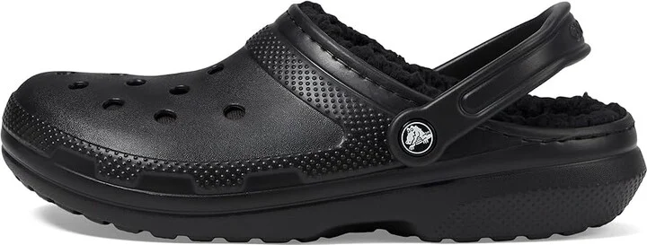 Crocs Classic Lined Clog Clog Shoes Black/Black : Men's 5 - Women's 7 Medium, EVA - Image 7