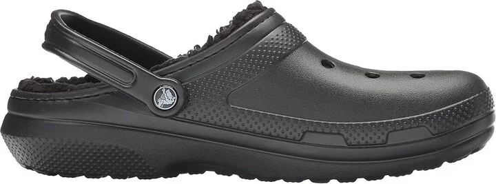 Crocs Classic Lined Clog Clog Shoes Black/Black : Men's 5 - Women's 7 Medium, EVA - Image 8