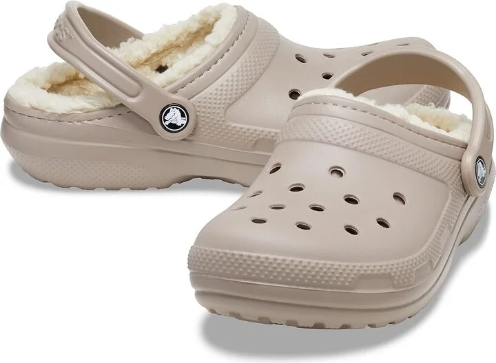 Crocs Classic Lined Clog Clog Shoes Mushroom/Bone : Men's 10 - Women's 12 Medium, EVA