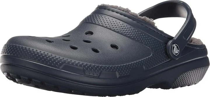 Crocs Classic Lined Clog Clog Shoes Navy/Charcoal : Men's 2 - Women's 4 Medium, EVA - Image 2