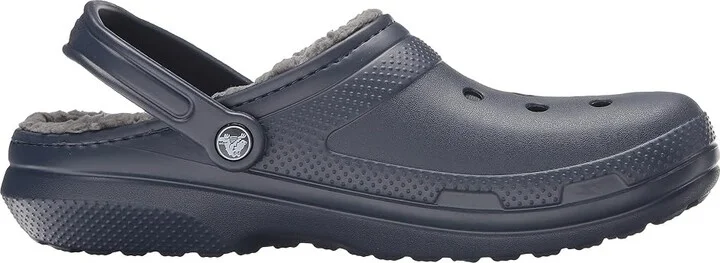 Crocs Classic Lined Clog Clog Shoes Navy/Charcoal : Men's 2 - Women's 4 Medium, EVA - Image 8
