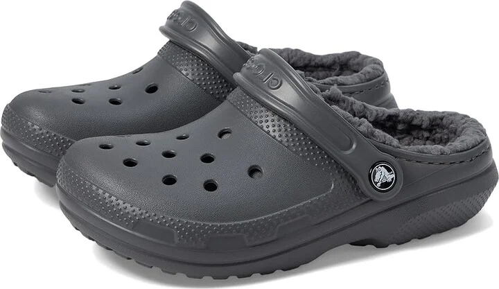 Crocs Classic Lined Clog Clog Shoes Slate Grey/Smoke : Men's 2 - Women's 4 Medium, EVA