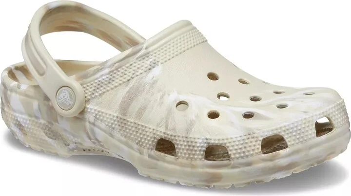 Bone/Multicolor Marble Print