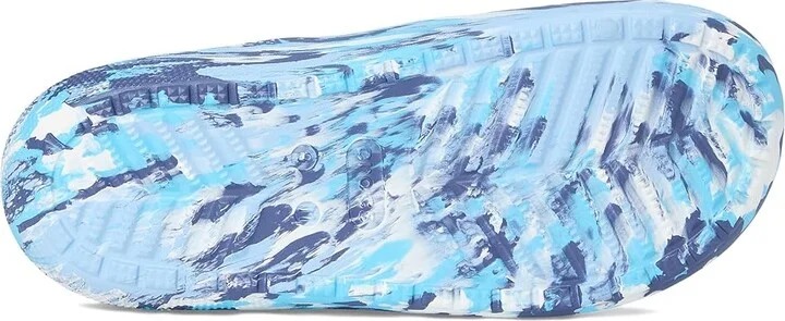 Crocs Classic Marbled Sandals Wedge Shoes Blue Calcite/Multi : Men's 5 - Women's 7 Medium, Synthetic - Image 3