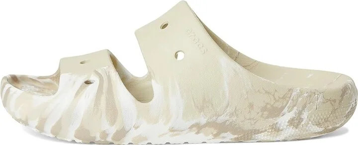 Crocs Classic Marbled Sandals Wedge Shoes Bone/Multi : Men's 4 - Women's 6 Medium, Synthetic - Image 6