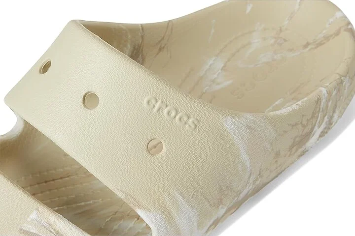 Crocs Classic Marbled Sandals Wedge Shoes Bone/Multi : Men's 4 - Women's 6 Medium, Synthetic - Image 7