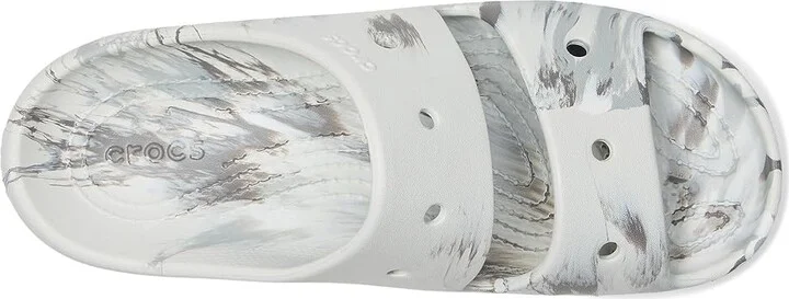 Crocs Classic Marbled Sandals Wedge Shoes Moonlight/Multi : Men's 10 - Women's 12 Medium, Synthetic - Image 2