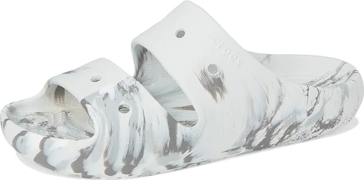 Crocs Classic Marbled Sandals Wedge Shoes Moonlight/Multi : Men's 10 - Women's 12 Medium, Synthetic - Image 5