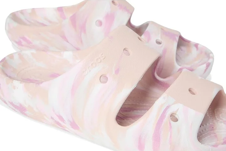 Crocs Classic Marbled Sandals Wedge Shoes Quartz/Multi : Men's 9 - Women's 11 Medium, Synthetic - Image 7