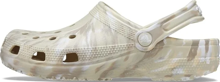 Crocs Classic Marbled Tie-Dye Clog Clog Shoes Bone/Multi : Men's 13 - Women's 15 Medium, Synthetic - Image 4