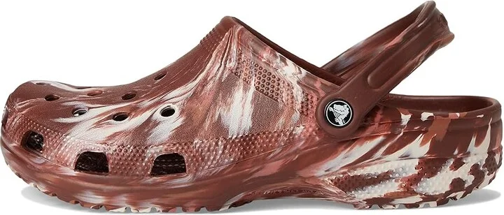 Crocs Classic Marbled Tie-Dye Clog Clog Shoes Dark Clay/Multi : Men's 5 - Women's 7 Medium, Synthetic - Image 6
